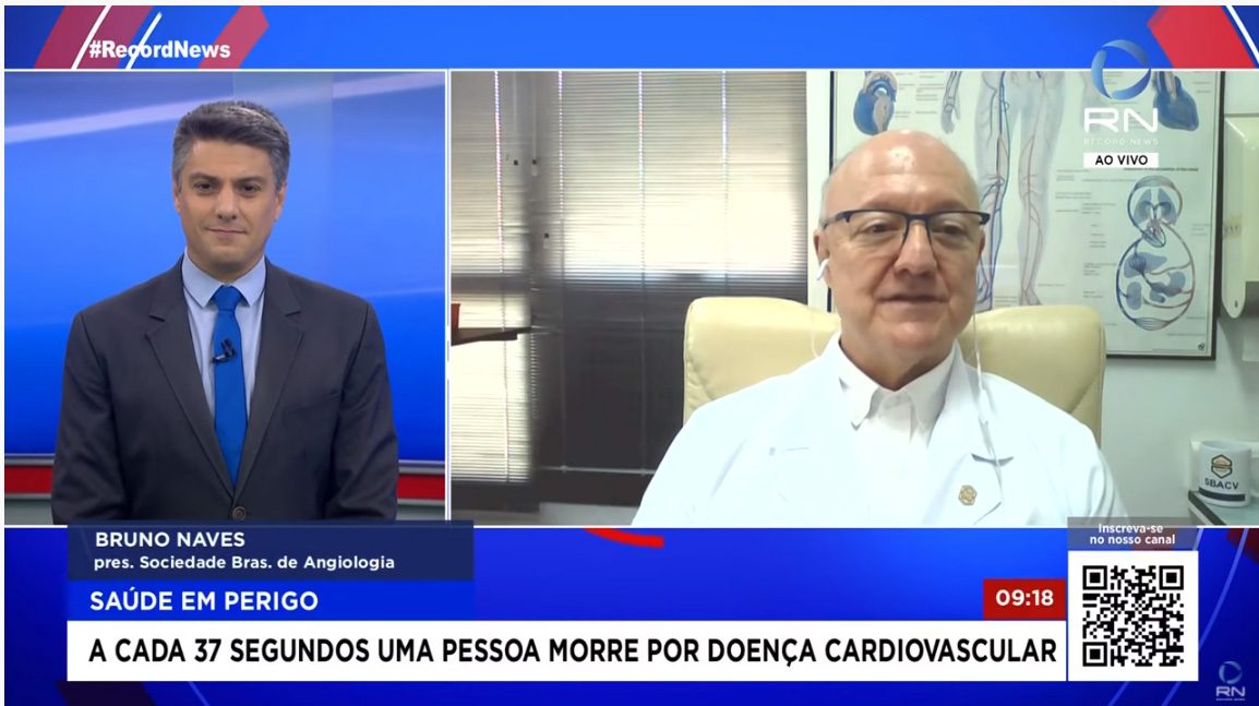 Record News – Alerta Brasil:  Saiba como evitar doenças cardiovasculares