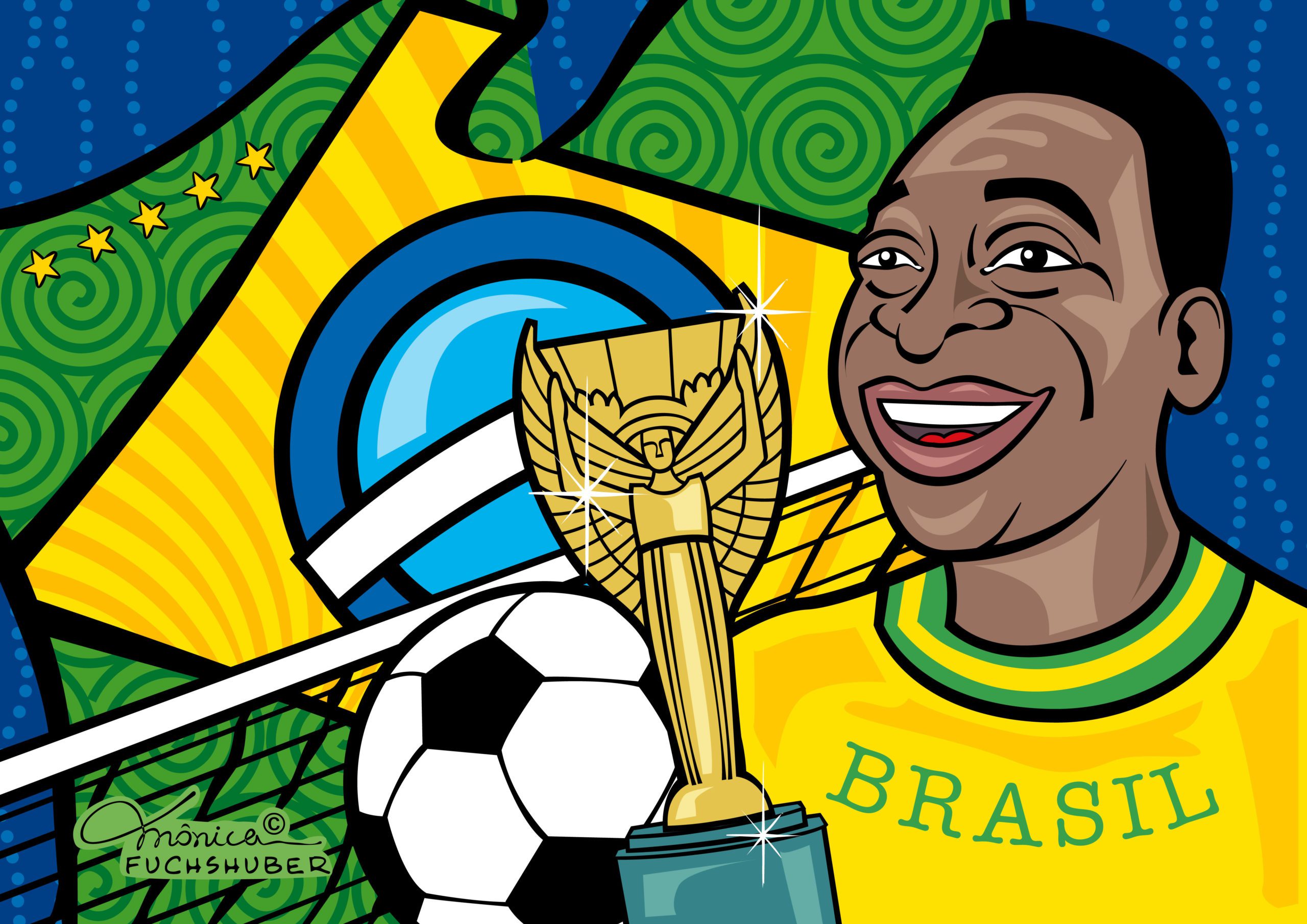 <strong>Gazeta Esportiva: Pelé é homenageado por mais de cem cartunistas em exposição</strong>