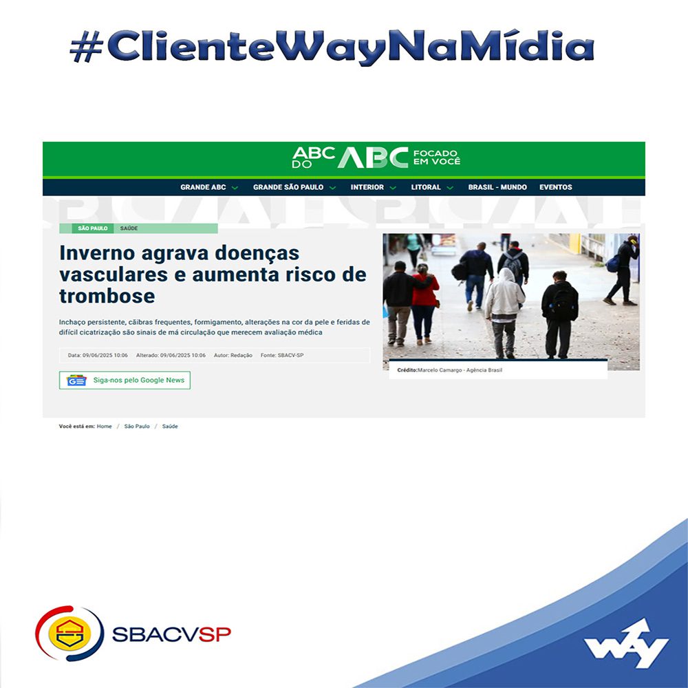 Inverno agrava doenças vasculares e aumenta risco de trombose