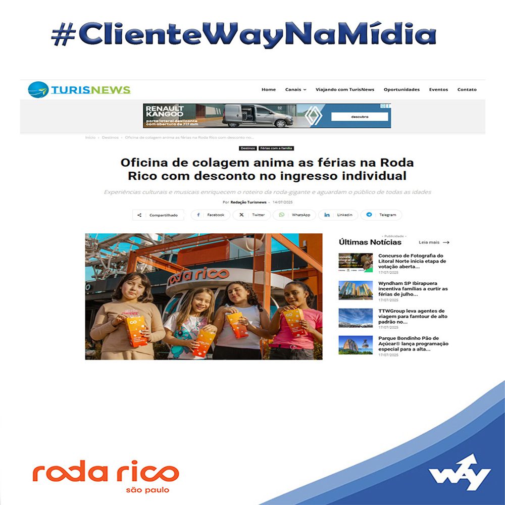 Oficina de colagem anima as férias na Roda Rico com desconto no ingresso individual