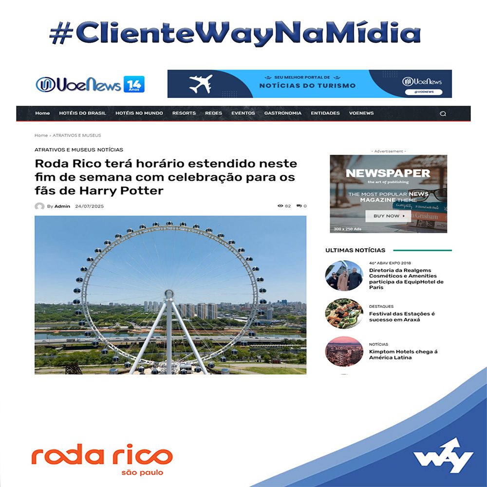 Roda Rico terá horário estendido neste fim de semana com celebração para os fãs de Harry Potter