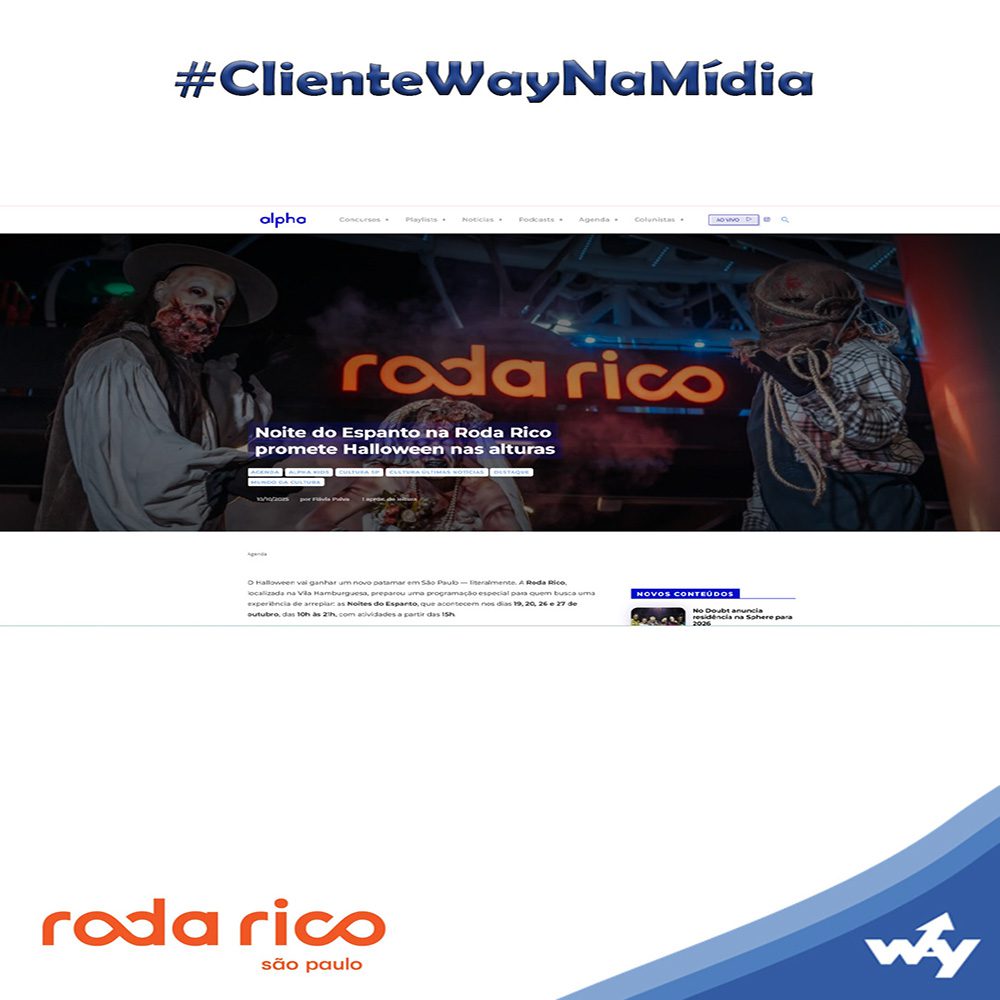‘Noites do Espanto’ na Roda Rico é destaque na @radioalphafm