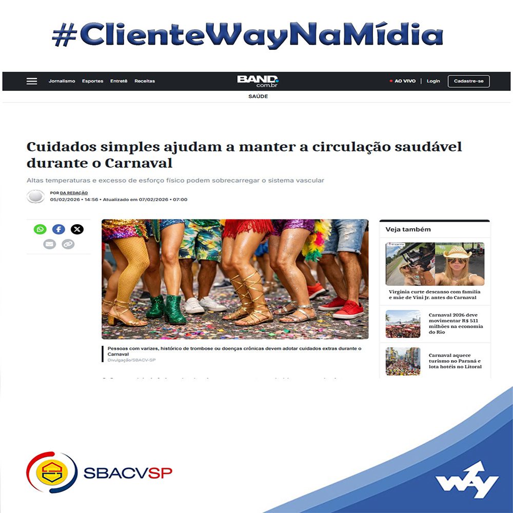 Cuidados simples ajudam a manter a circulação saudável durante o Carnaval